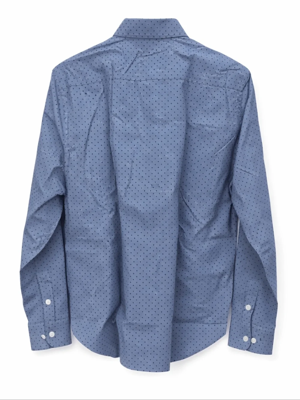 NWT Bonobos Blue Small Navy Quatrefoil Print Mens Reg Fit Button Down Sz Med